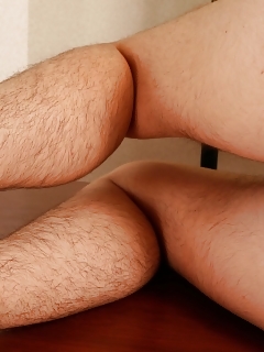 Joey Sweet Ass Brunette Humps Dildo With Hairy Pussy