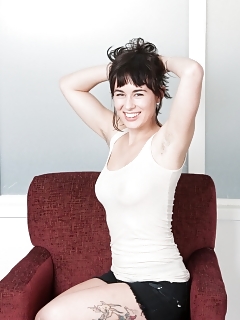 Olive Hairy Pussy Upskirt